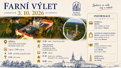 Farní výlet - 3. 10. 2026